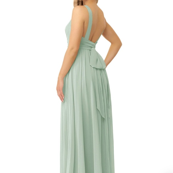 Azazie Kora Bridesmaid Dress in Agave - Picture 5 of 9